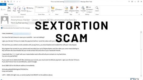 What Is Sextortion Malware Scam And How To Protect Yourself From It The Tech Outlook