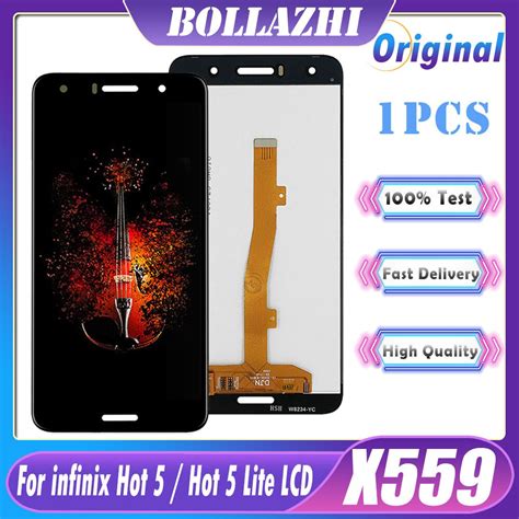 5 5 Original For Infinix Hot 5 X559 Lcd Display Touch Screen Digitizer Assembly X559c X559f Hot