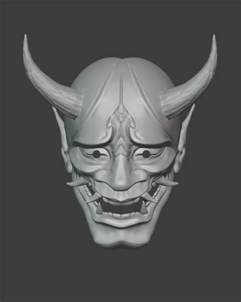 Oni Mask Hannya Mascara Oni 3d Model 3d Printable Cgtrader