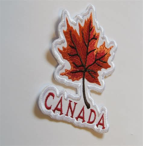 Canada Patch Canadian Maple Leaf Patch Iron On Or Heat Press Etsy