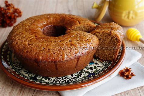 Receita De Bolo Integral De Mel Receitas E Temperos