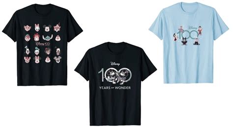 Disney 100th Anniversary T-Shirts Arrive on Amazon - Notes from Neverland