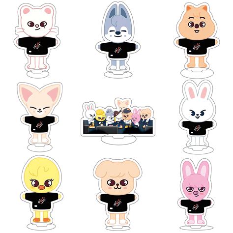 Buy DraggmePartty KPOP Stray Kids Merch Standing Sign Cartoon SKZOO ...