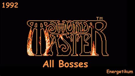 Sword Master all bosses все боссы NES YouTube