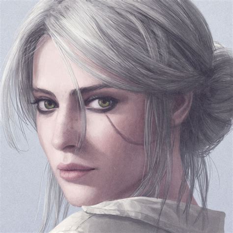 Beautiful Painting Of Ciri Witcher Art The Witcher Character Portraits