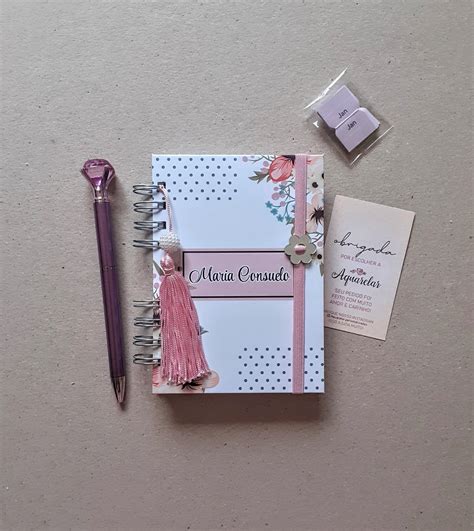 Mini Agenda Capa Dura Personalizada Elo