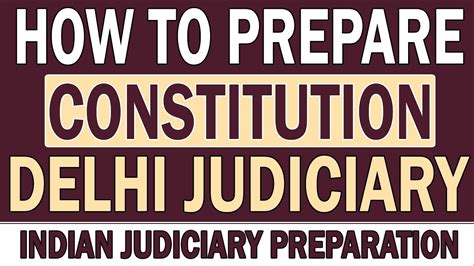 Constitution Of India DJS Delhi Judiciary Preparation India Polity