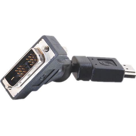 C2g 360 Rotating Hdmi Male To Dvi D Male Adapter Black 40930