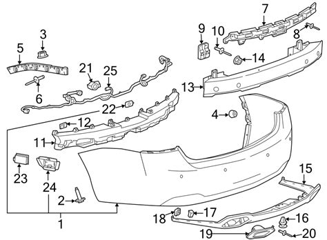 Chevrolet Impala Bumper Cover Ltz Premier Wo Side Object 23378126