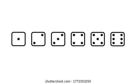 Playing Dice 1 6 Game Die Stock Vector (Royalty Free) 1772353250 ...