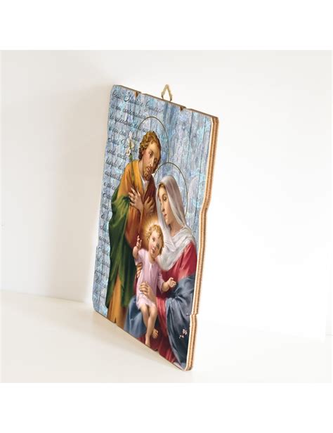 Quadro In Legno Sagomato Stile Vintage Della Sacra Famiglia Dimensione