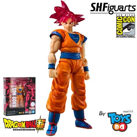 Shfiguarts Sdcc 2021 Super Saiyan God Son Goku Event Exclusive Color Edition Shopee Thailand