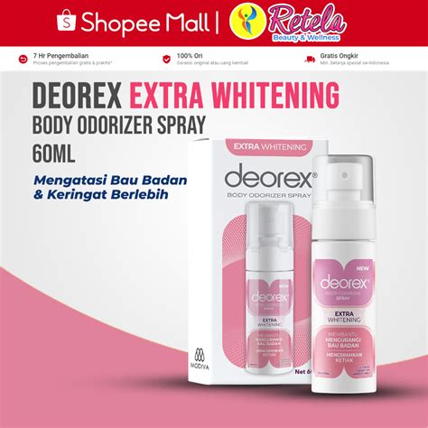 Jual Deorex Body Odorizer Extra Whitening 60 Ml Pengganti Deodorant