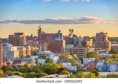 Portland Maine Usa Downtown City Skyline Stock Photo 1350263291 ...