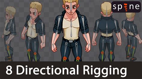 8 Direction Isometric Character Rigging In Spine 2D YouTube