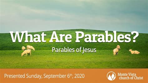 Parables Of Jesus What Are Parables Weekly Bible Class Youtube