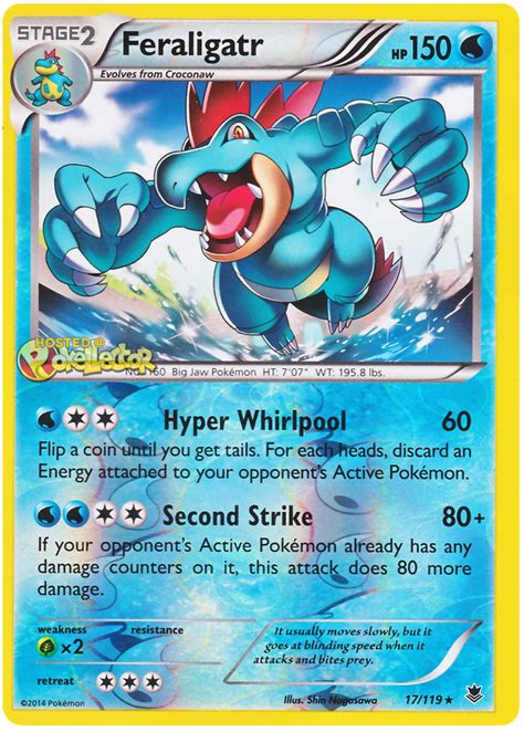 Feraligatr Phantom Forces 17 Pokemon Card