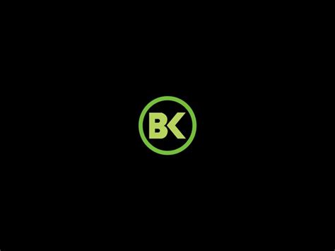 Diseño de logotipo bk Vector Premium