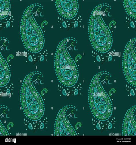 Indian Paisley Seamless Vector Design Stock Vector Image And Art Alamy