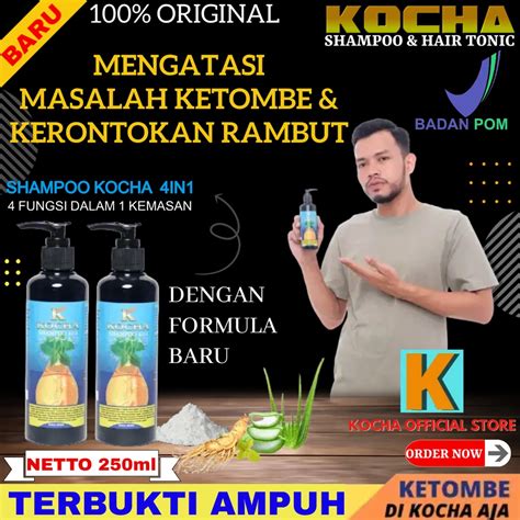 Jual Kocha Shampoo Anti Ketombe Dan Rambut Rontok Ml Shopee Indonesia