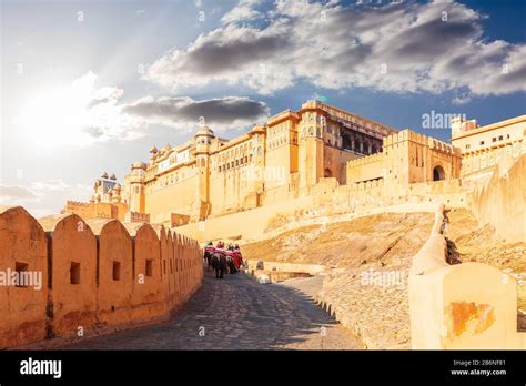 Amber Fort In Jaipur India Beautiful View No People Stock Photo Alamy