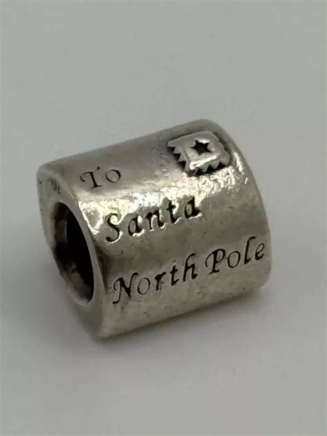 Pandora Letter To Santa Claus North Pole Christmas Enamel Sterling