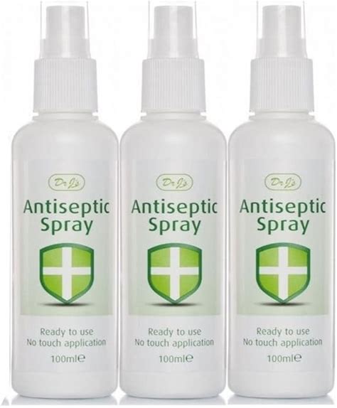 Dr Js Antiseptic Spray Ready To Use No Touch Application 3 X 100ml