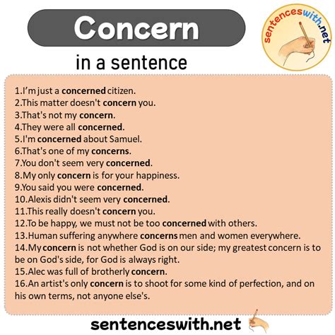 sentences  concern archives sentenceswithnet