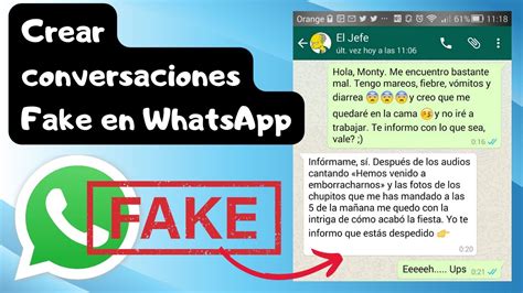 Crear Conversaciones Falsas En WhatsApp Online Fake YouTube