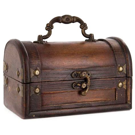 Red Brown Wood Trunk Box Hobby Lobby 1000595