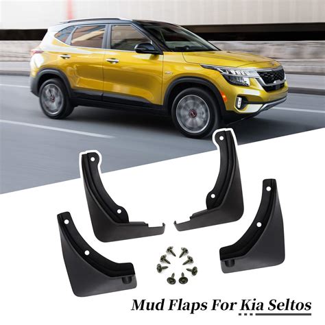 Buy Yee Pin 2021 Seltos Mud Flaps Splash Guards For 2021 Kia Seltos Fender Flares With Retainer