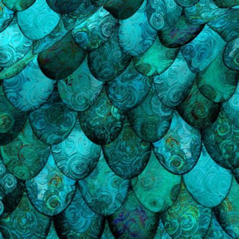 Dark Teal Mermaid Or Dragon Scales Fabric Spoonflower Dragon Scale