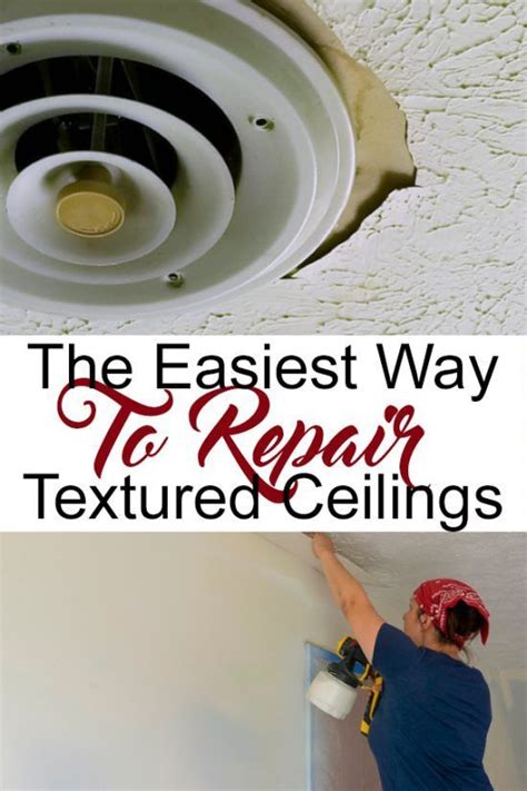 How To Repair Textured Ceilings Ceiling Texture Repair Ceilings