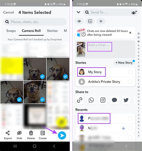 How to Add Camera Roll Photos to Snapchat Story - Guiding Tech