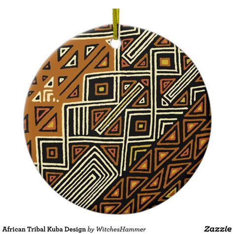 A Round Ornament With An Abstract Design On It