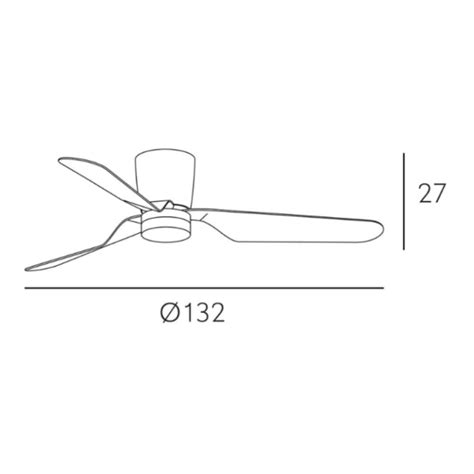 Ventilador KOCHI marrón 132cm Luceshogar