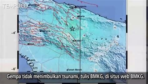 Bmkg Catat Gempa Di Keerom Papua Magnitudo Video Dailymotion