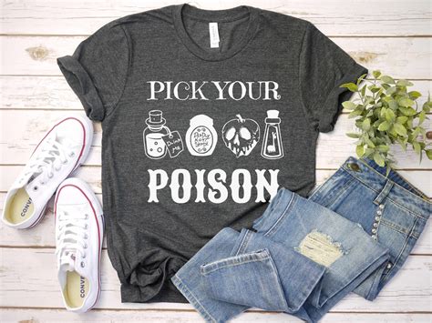 Pick Your Poison Disney Villains Shirt Disneyland Shirt Etsy