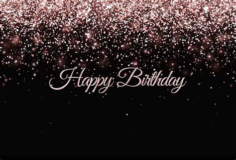 Rose Gold Glitter Photography Backdrops Happy Birthday Party Etsy