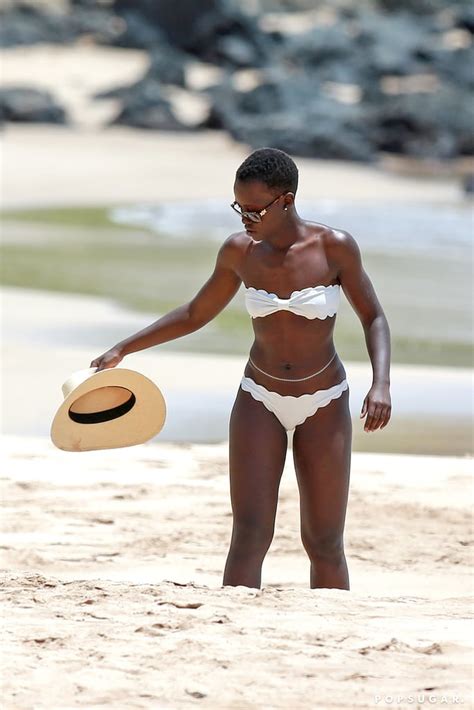 Lupita Nyong O In A Bikini In Hawaii Pictures Popsugar Celebrity