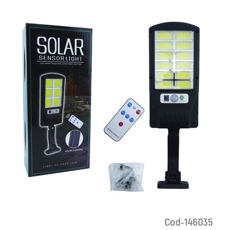 Kolm Foco Con Brazo Solar Modelo BK 120 B De 12 LED COB En 12 Placas