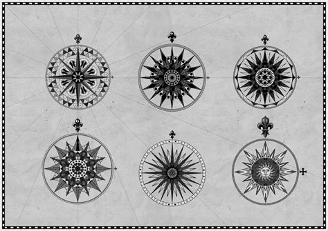 Compass Rose Pack 3 Cartographyassets