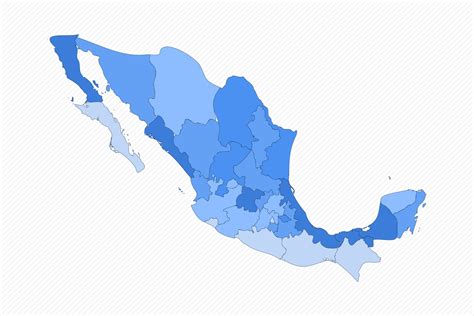 Mapa De Mexico Dividido Con Estados 2209431 Vector En Vecteezy