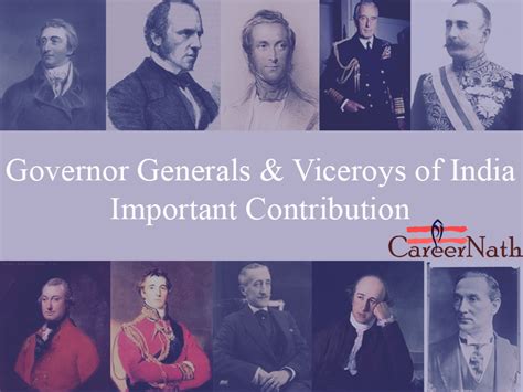 Viceroys & Governor Generals of India - CareerNath