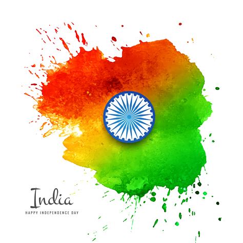 Indian Flag Watercolor