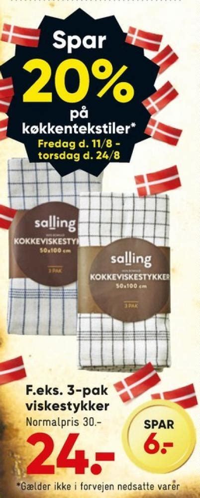 Salling Viskestykke Tilbud Hos Bilka