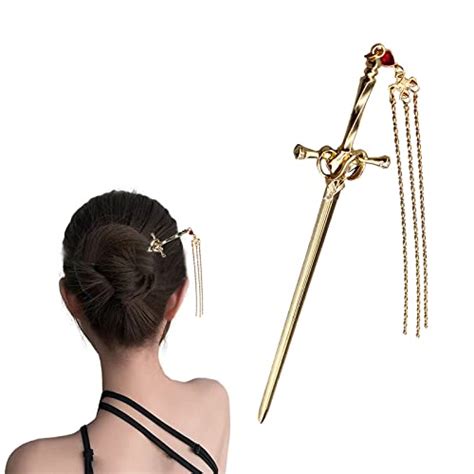 Hair Chopsticks Comics Chinese Style Hair Pin Sword Hair Sticks For Bun