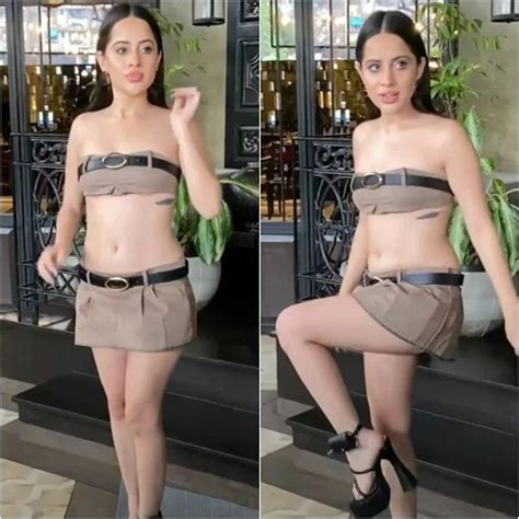 Urfi Javed Makes A Short Skirt And Tube Top From A Pant She Previously Wore Leaves Fans