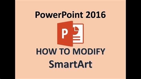 Powerpoint 2016 Modify Diagrams Youtube