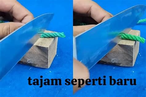 Ini Baru Ide Kreatif Cara Mengasah Pisau Tanpa Batu Asah Bakalan Bisa